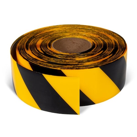 Incom Floor Marking Tape 0.050" thick abrasion, chemical and wear-resistant PVC 3" W x 100' L AS350